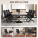 Ergonomic Office Chair Leather Desk Chair with Lumbar Support Flip up Arms