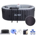 ALEKO Oval Inflatable 2 Prs Hot Tub 145 Gallon 100 Bubble Jets Black Diamond