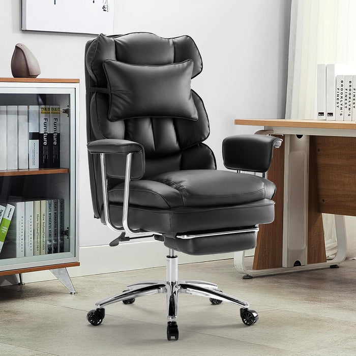 Ergonomic Home Office Desk Chair, Executive Chair, PU Leather