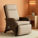 Versatile Outdoor Recliner Chair - Reclining Patio Chair with Adjustable Backrest and Footrest, All-Weather Wicker Chaise Lounge Chair Outdoor for Pool Deck Brown Beige