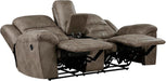 Reclining Living Room Set, Wall Hugger Manual Reclining Sofas, Couches for Living Room, Home Theater Seating, Includes Dual Reclining Sofa and Loveseat, 2-Piece Set, Brown​