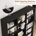 Black 74 Inch ExtraTall Displayable Bookshelf System