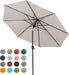 Patio Market Outdoor Table Umbrella with Push Button Tilt and Crank,Large Sun Umbrella with Sturdy Pole&Fade Resistant Canopy,Easy to Set