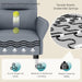 Gray Upholstered Suede Armchair With Durable Timber