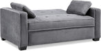 Ainsley Loveseat with Pull Out Sleeper Microfiber Charcoal Full
