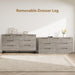 7 Dresser for Bedroom, 55" Wide Dresser Drawer with Storage