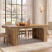 70.9Inches PremiumHandcrafted Wood Dining Table Arched Legs