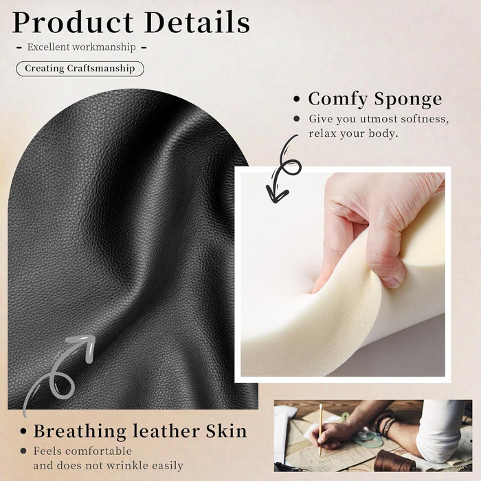 Living Room Furniture Set Black Leather Sofa Living Room Set Power Recliner Adjustable Sofa,Loveseat and Chair with Cup Holders/Storage Console/Led Light/Ups Port for Living Room, Office