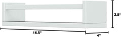 Floating Nursery Book Shelves for Wall Set of 4, White Wall Bookshelf for Kids Room, Small Wood Book Shelf Wall Mounted for Baby Teen Boys Girls Bedoom Bathroom Toy and Decor Storage