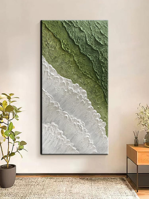 - 3D Thick Texture Canvas Wall Art Hand-Painted Minimalism Abstract Artwork Oil Painting Home Decorations Modern Bedroom Wall Art Ready to Hang 24X48Inch
