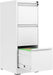 White 3 Drawer Vertical File Cabinet LockingMechanism