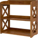 3 Tier Bookshelf, Narrow Bookshelf Wood Bookshelf Organizer, Small Bookcase Display Shelf, 3 Shelf Bookcase for Desktop, Office, Bedroom, Living Room (Brown, 3 Tier)