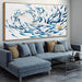 Blue Ocean ExtraLargeSize Canvas Wall Art 29x58Inches