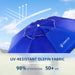 Portable Umbrella with Stand, 6.5Ft Sun Shade Umbrella with Stand, Premium Lightweight Standing Umbrella for Sporting Games, Instant Sun Protection Patio Umbrella, Easy to Carry, Blue