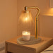 Candle Warmer Lamp with Timer & Dimmable 4-Level Brightness - Adjustable Height,For New Home Bedroom, Gifts for Women (Brown)