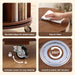 5-Tier Solid Wood Rotating Bookshelf on Wheels for Small Spaces