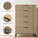5 Drawers Dresser, 49.2’’ Tall Modern Chest of Drawers for Bedroom, Large Closet Dressers with Drawers, Wooden Drawer Dresser for Bedroom, Living Room, Hallway