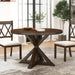 Windvale Cross-Buck Base Dining Table, Espresso