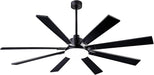 72In Indoor Outdoor Ceiling Fan,Composite Wood Blades Quiet DC Motor Remote