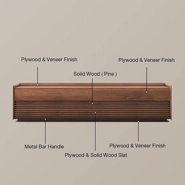 Fully-Assembled Mid Century Modern TV Stand, 94.49" Wood Media Console with Adjustable LED Light, Entertainment Center with Storage for Living Room