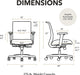 Convergence Ergonomic Office Chair, Office Desk Computer Chair, Black