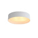 Lynch Metal Flush Mount Ceiling Light in White and Gray