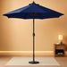 11FT Patio Umbrella, Outdoor Umbrella with with 8 Sturdy Fiberglass Ribs,Market Table Umbrella with Push Button Tilt and Crank,Suit for Backyard,Garden,Pool,Deck(Navy)