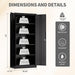 Black Industrial Grade Locking Steel Storage Cabinet