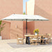 Extra Large 15 Ft Patio Umbrella with Crank Handle