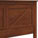 Farmhouse Style Wood Panel Headboard in Cherry - Full Size