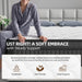 14 Inch Queen Size Mattress, Individually Wrapped Pocket Spring Mattress in a Box, Medium Firm, Breathable Skin-Friendly Knit Cover with Fireproof Sponge, Pressure Relief & Motion Isolation,White