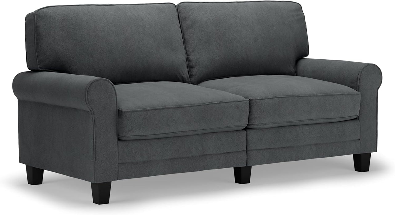 61" Linen Loveseat - Charcoal