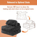 Dark Gray Folding Sofa Bed With ErgonomicBackSupport