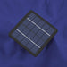 6.5X10Ft Rectangular Patio Umbrella Solar Powered Outdoor Table Market Umbrella with LED Lights & Push Button Tilt & Easy Crank for Garden/Lawn/Beach/Pool/Deck Navy Blue