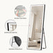 56×18 LED Full Length Mirror with Lights - Wall Mounted Vertical Vanity Mirror for Bedroom & Bathroom, Full Body Backlit, Adjustable Brightness, Tempered Glass