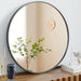 20In round Bathroom Mirrors for Wall, Bathroom Mirrors for over Sink, Wall Decor for Bathroom, Entryway, Bedroom, Vanity, Classical Black