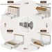 Queen Murphy Bed SpaceSaving Charging Cabinet Drawers