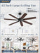 Architectural 62 Inch Weatherproof Ceiling Fan Remote