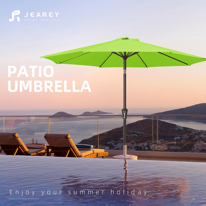 9FT Outdoor Patio Umbrella, Market Umbrella, Apple Green