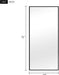 71"X34" Large Mirror Full Length Mirror Aluminum Alloy Frame Floor Mirror Wall-Mounted Mirror for Living Room, Bedroom, Hanging or Leaning against Wall, Black