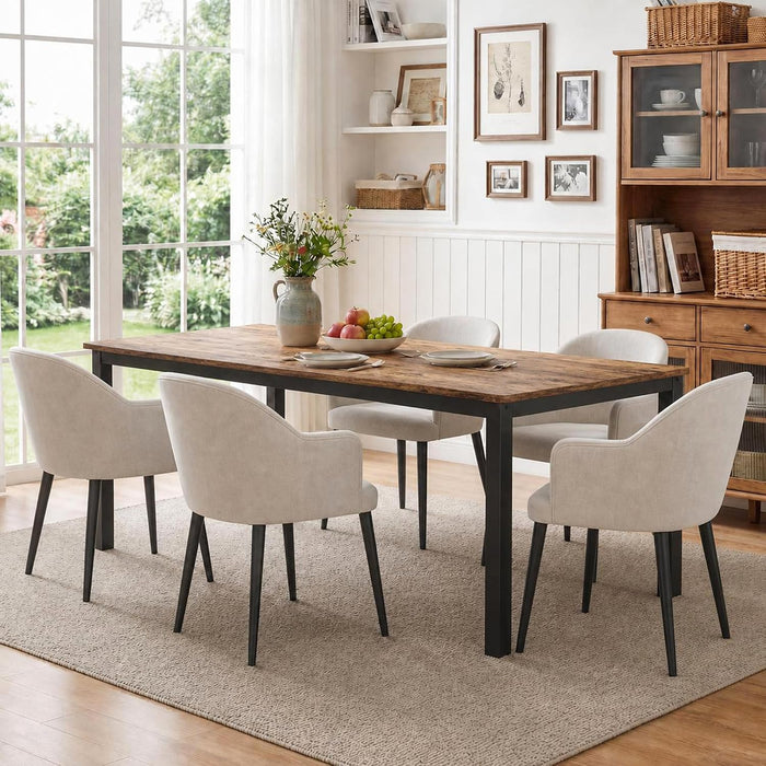 71In Industrial Dining Table for 6 People