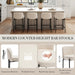 26 Inch Counter Height Bar Stools Set of 2, Modern Barstools, Beige