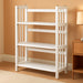 3-Shelf Folding Stackable Bookcase (27.5" Wide)-White
