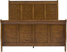 Liberty Furniture Industries Grandpa'S Cabin Queen Sleigh Bed, Medium Brown Aged Oak