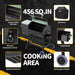 Electric Wood Pellet Smoker Grill 8 in 1 BBQ Grills for Outdoor Grill with Auto Feed & PID Temperature Control (180-450°F) and Rain Cover 456 Sq.In Cook Area for Backyard New House Gifts