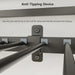 IndustrialStrength Alloy Metal Twin Bunk Bed Black