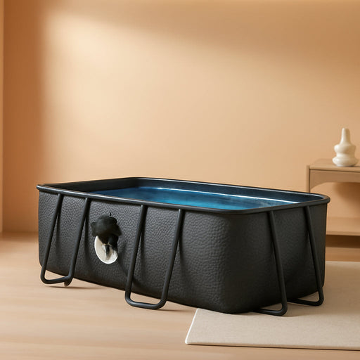 P41408361 14 X 8 Foot 36 Inch Elite Metal Frame Rectangular above Ground Pool with SFX600 Skimmerplus Filter Pump and Surestep Ladder