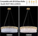 D23.6 round Crystal Chandelier, Modern Gold Crystal Chandeliers for Dining Room, 10-Light Height Adjustable Chandelier for Living Room Bedroom Entryway Kitchen Island