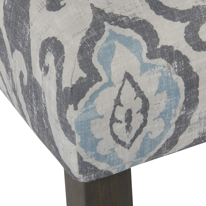 Parsons Classic Upholstered Accent Dining Chair, Set of 2, Suri Blue