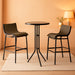 3 Piece Bar Height Outdoor Bistro Set for 2, round Patio Pub Table 2 Bar Chairs with Comfortable Design & Strong Build, Tan